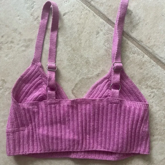 Ribbed Tank CropTop Pink Wild Fable XXS 00 Coachella Festival Y2K Target - Picture 4 of 5